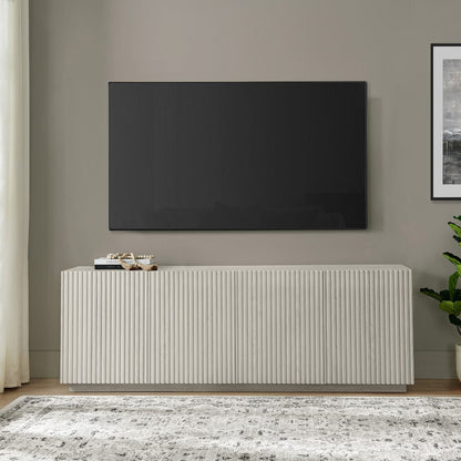 Hudson & Canal - Tyler Rectangular TV Stand for TV's up to 78" in Alder White - TV2386 view 9
