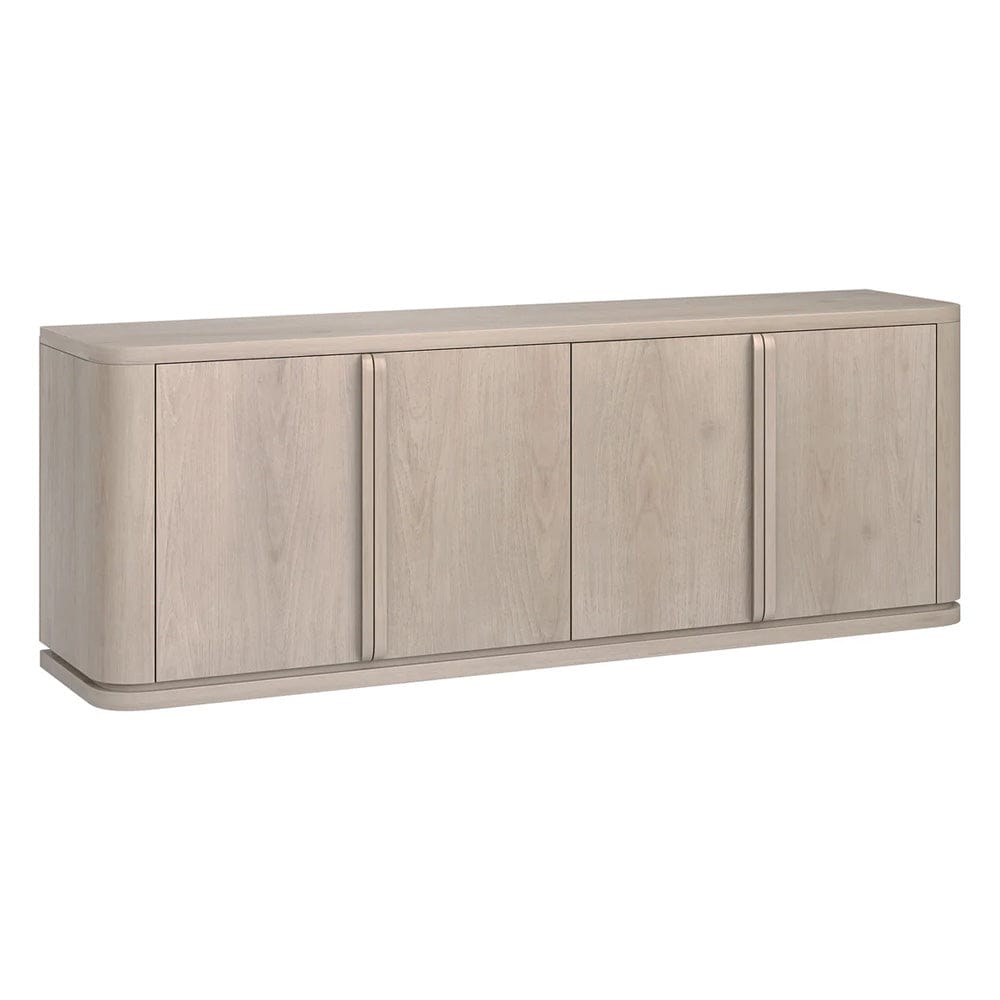 Hudson & Canal - Vance Rectangular TV Stand for TV's up to 78" in Alder White - TV2401 view 1