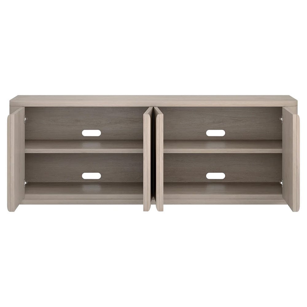 Hudson & Canal - Vance Rectangular TV Stand for TV's up to 78" in Alder White - TV2401 view 4