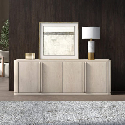 Hudson & Canal - Vance Rectangular TV Stand for TV's up to 78" in Alder White - TV2401 view 9