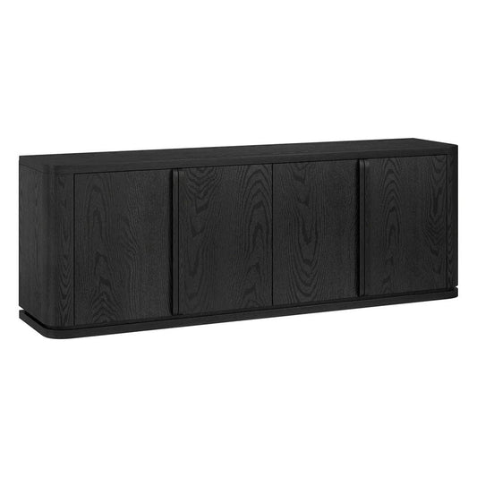Hudson & Canal - Vance Rectangular TV Stand for TV's up to 78" in Black Grain - TV2400 view 1