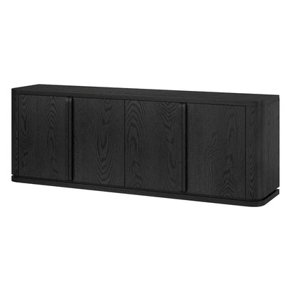 Hudson & Canal - Vance Rectangular TV Stand for TV's up to 78" in Black Grain - TV2400 view 3