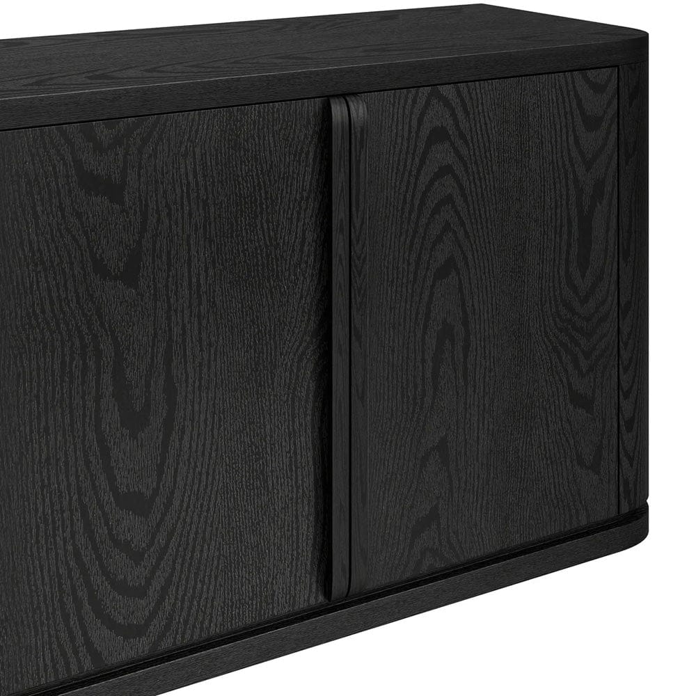 Hudson & Canal - Vance Rectangular TV Stand for TV's up to 78" in Black Grain - TV2400 view 5
