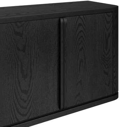 Hudson & Canal - Vance Rectangular TV Stand for TV's up to 78" in Black Grain - TV2400 view 5