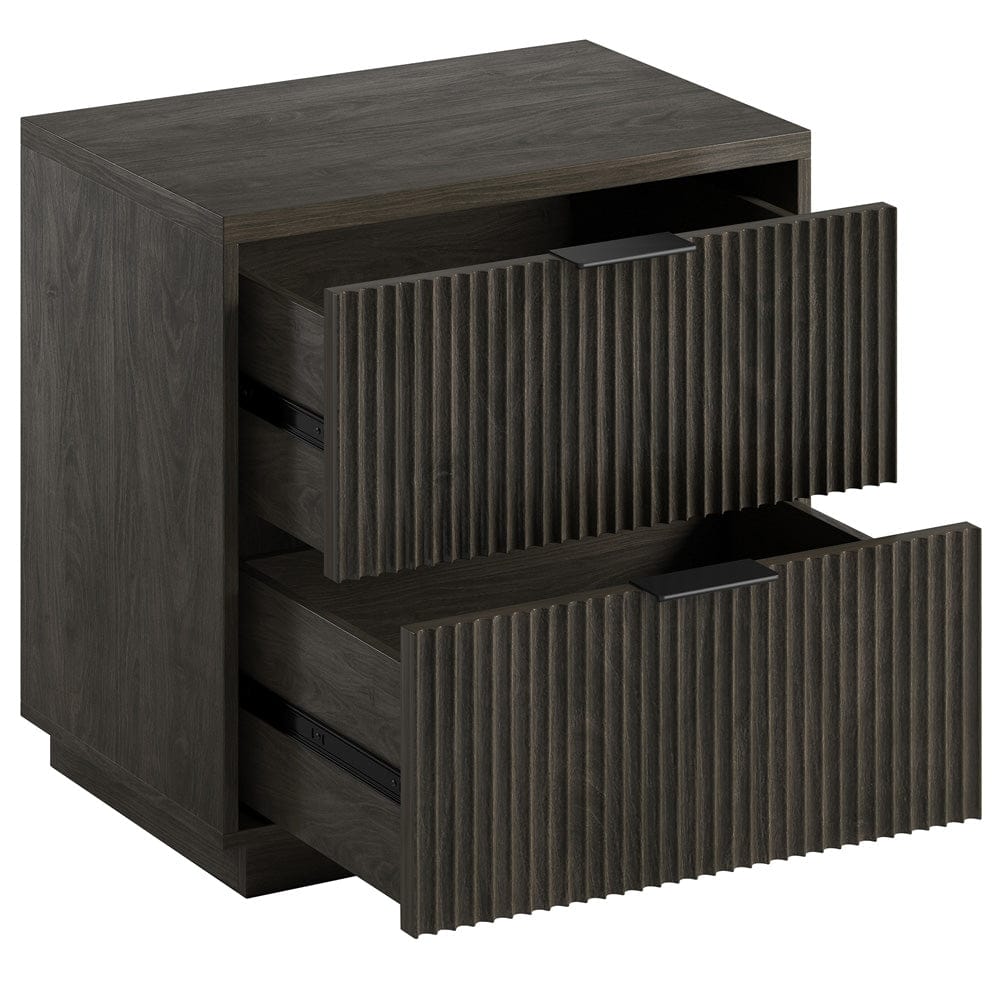 Hudson & Canal - Yarden 24" Wide Rectangular Nightstand in Alder Brown - NS2428 view 4