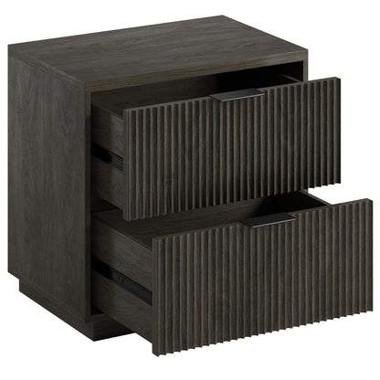 Hudson & Canal - Yarden 24" Wide Rectangular Nightstand in Alder Brown - NS2428 view 4