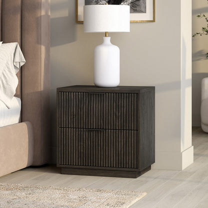 Hudson & Canal - Yarden 24" Wide Rectangular Nightstand in Alder Brown - NS2428 view 8