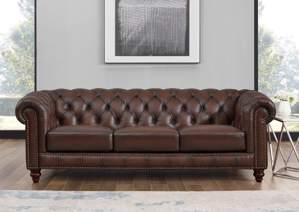 Hydeline - Alton Bay Sofa in Caramel - 6985-30-1866A veiw 2