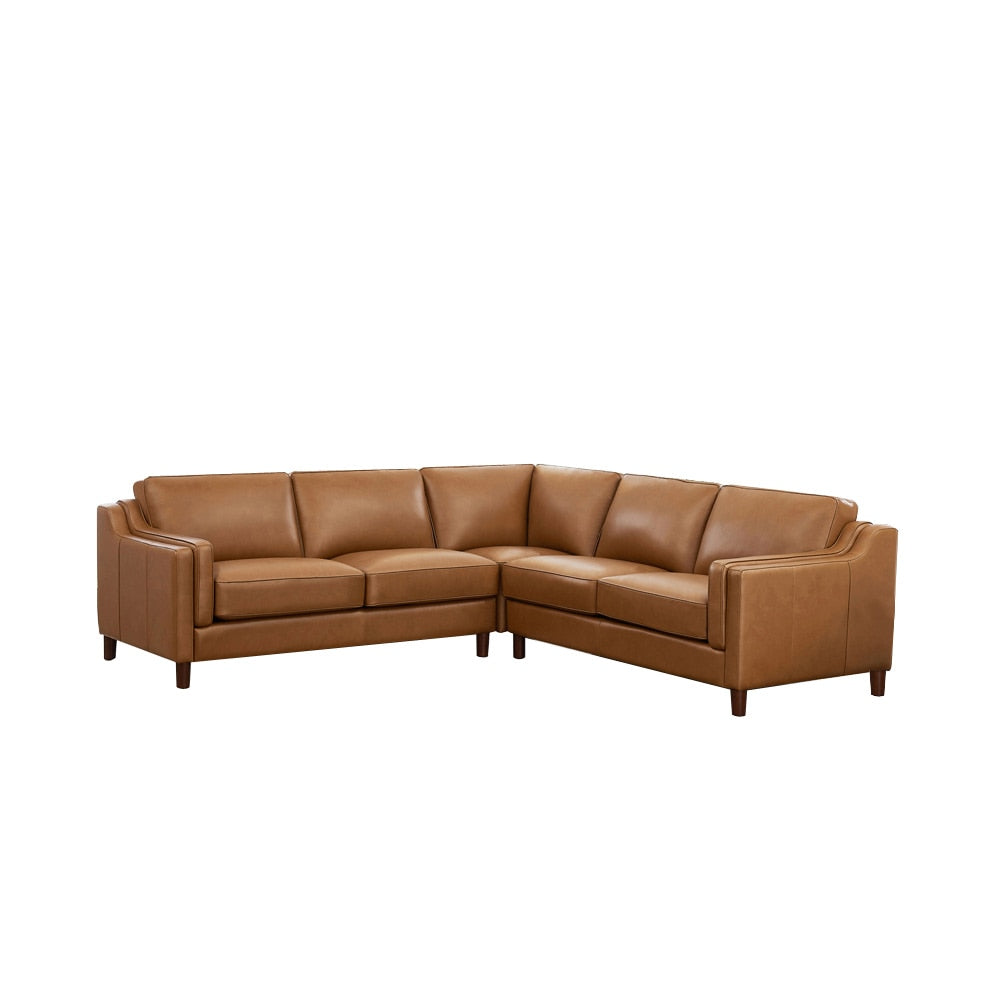 Hydeline - Bella 3-Piece Sectional in Cognac - 6932-SECT3-LS2523 veiw 1