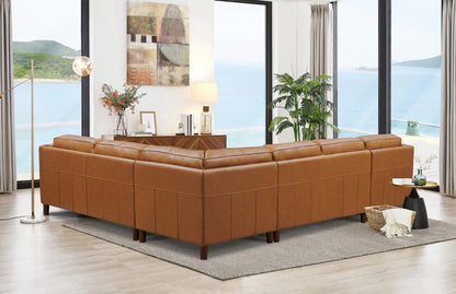 Hydeline - Bella 4-Piece Sectional in Cognac - 6932-SECT4-LS2523 veiw 2