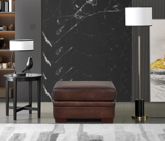 Hydeline - Brookfield Ottoman in Caramel - 6973-00-1866A veiw 2