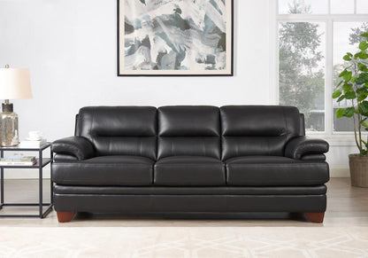 Hydeline - Luxor Sofa in Black - S806S3-U01-2512 veiw 2