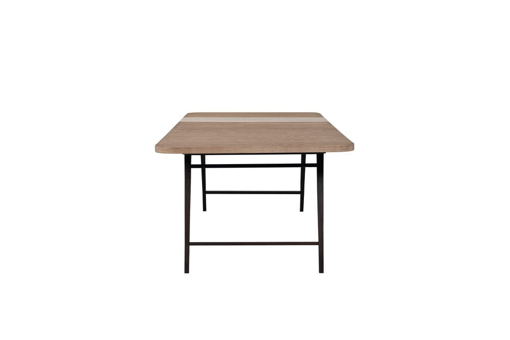 I Home Furnishings - Elements  Assyemtrical Stone Slab Dining Table-Toffee - 3262-501 view 4