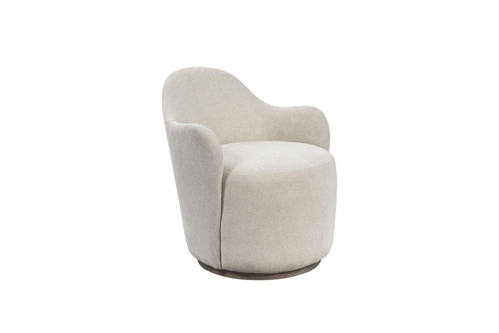 I Home Furnishings - Elements  Barrel Chair - Ivory - 3162-164 view 1
