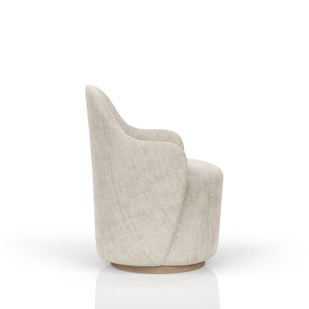 I Home Furnishings - Elements  Barrel Chair - Ivory - 3162-164 view 6