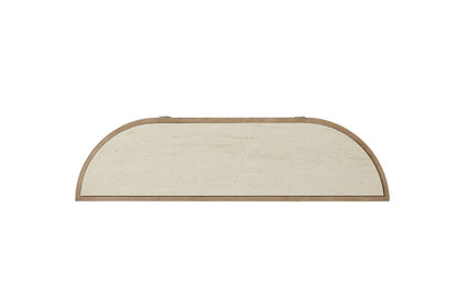 I Home Furnishings - Elements Curved 2-Door Console Table w/ Marble Top - Toffee - 3262-014 view 5