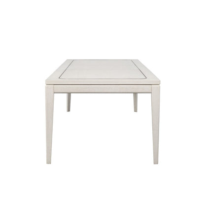 I Home Furnishings - Elements  Leg Table W/ Metal Inlay - Vanilla - 3062-503 view 3