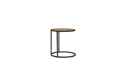 I Home Furnishings - Elements Metal/Wood Top Chairside Table - Toffee - 3262-012 view 2