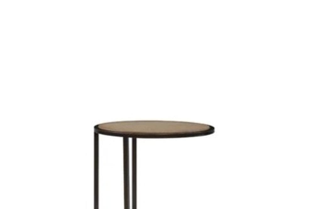 I Home Furnishings - Elements Metal/Wood Top Chairside Table - Toffee - 3262-012 view 3
