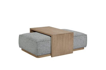 I Home Furnishings - Elements  Ottoman - 3062-910-BL view 1