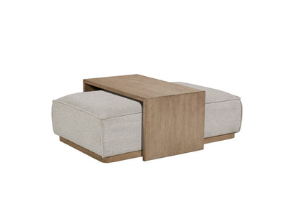 I Home Furnishings - Elements  Ottoman - 3062-910-GY view 1