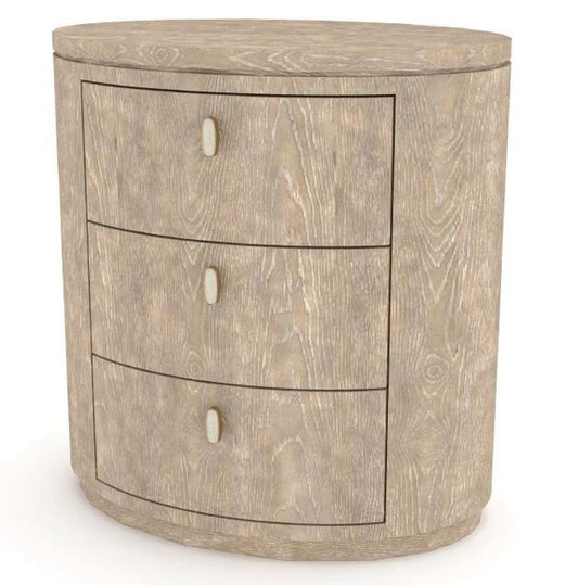 I Home Furnishings - Elements Oval Nightstand - Toffee - 3262-120 view 1
