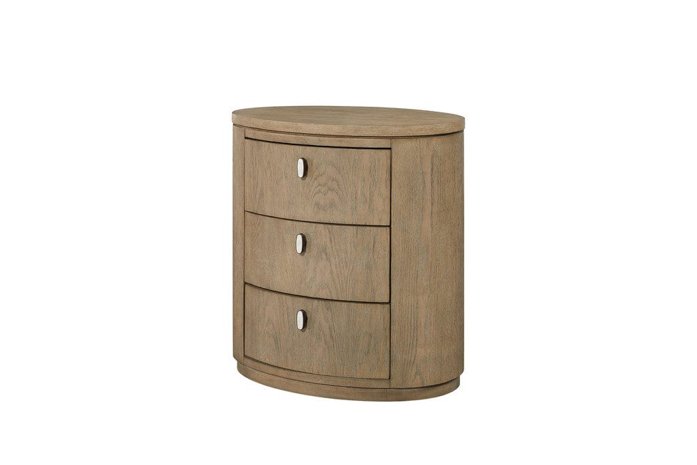 I Home Furnishings - Elements Oval Nightstand - Toffee - 3262-120 view 2
