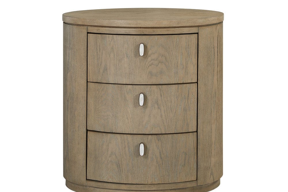 I Home Furnishings - Elements Oval Nightstand - Toffee - 3262-120 view 3
