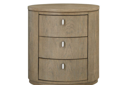 I Home Furnishings - Elements Oval Nightstand - Toffee - 3262-120 view 3