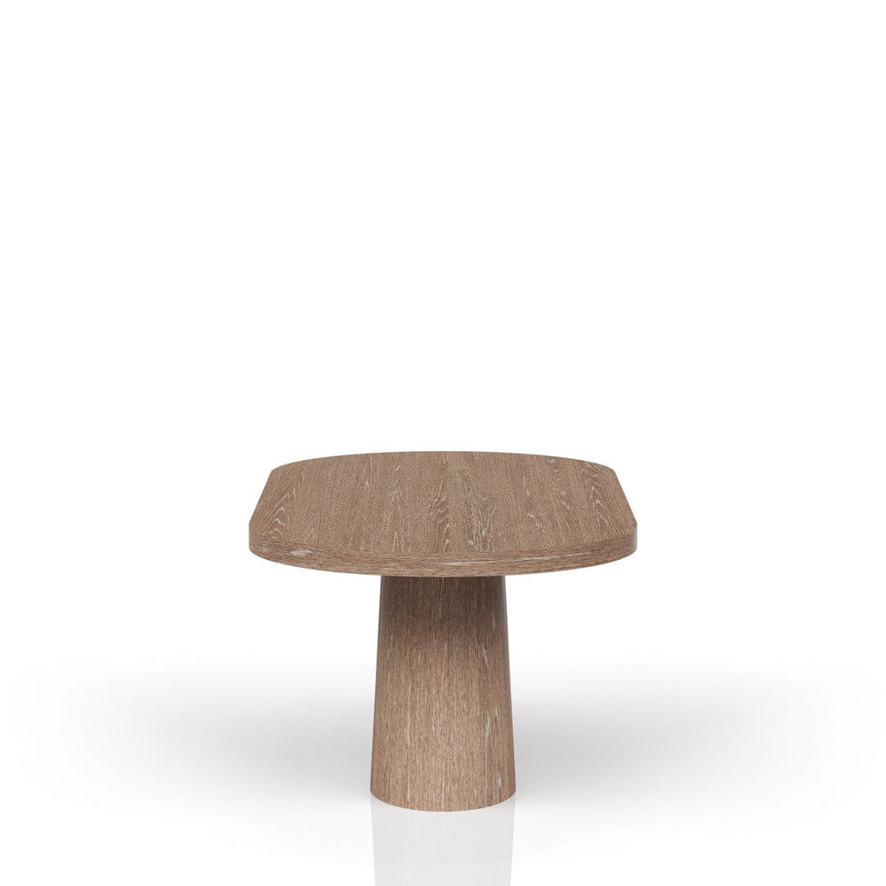 I Home Furnishings - Elements  Oval Pedestal Table - Cocoa - 3162-500 view 5