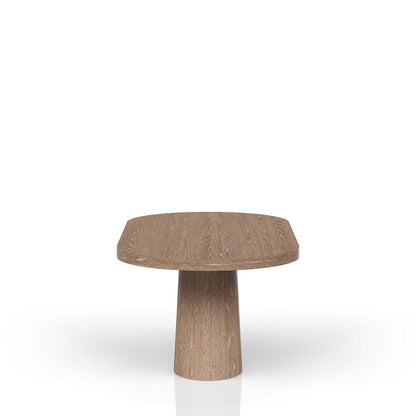 I Home Furnishings - Elements  Oval Pedestal Table - Cocoa - 3162-500 view 5