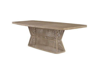 I Home Furnishings - Elements  Rope Pedestal Dining Table - Toffee - 3262-502 view 1