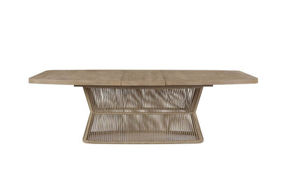 I Home Furnishings - Elements  Rope Pedestal Dining Table - Toffee - 3262-502 view 2