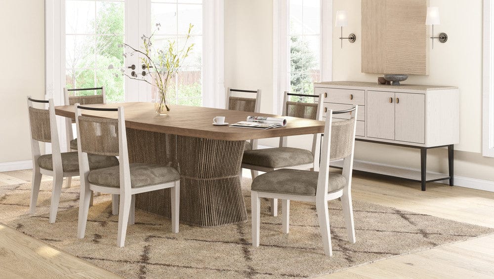 I Home Furnishings - Elements  Rope Pedestal Dining Table - Toffee - 3262-502 view 9