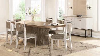 I Home Furnishings - Elements  Rope Pedestal Dining Table - Toffee - 3262-502 view 9
