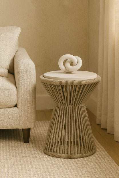 I Home Furnishings - Elements Rope Spot Table - 3062-013 view 5