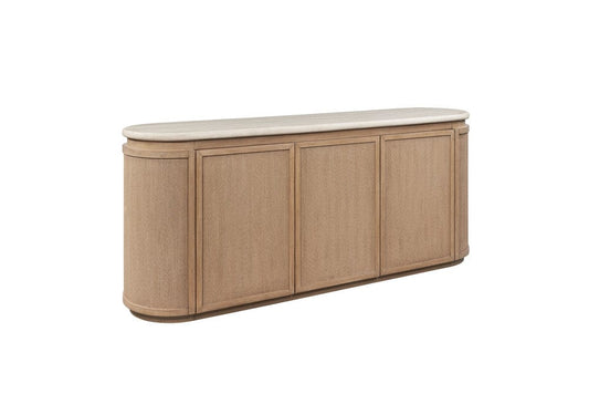 I Home Furnishings - Elements  Stone & Rope Server - Toffee - 3262-525 view 2