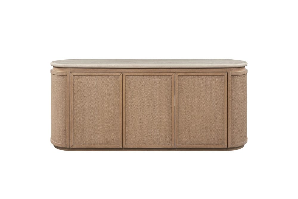 I Home Furnishings - Elements  Stone & Rope Server - Toffee - 3262-525 view 3