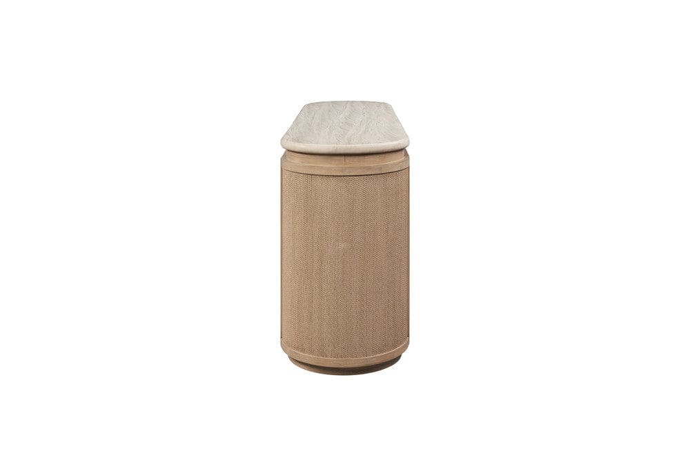 I Home Furnishings - Elements  Stone & Rope Server - Toffee - 3262-525 view 4