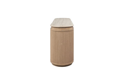 I Home Furnishings - Elements  Stone & Rope Server - Toffee - 3262-525 view 4