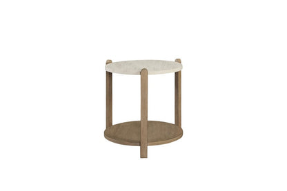 I Home Furnishings - Elements Stone Top End Table - Toffee - 3262-002 view 3