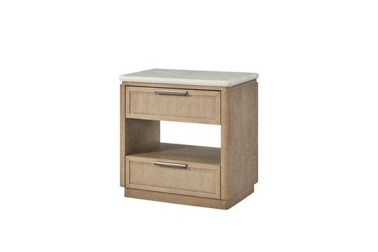 I Home Furnishings - Elements Two Drawer Nightstand with Rope Fronts - 3262-121 view 1