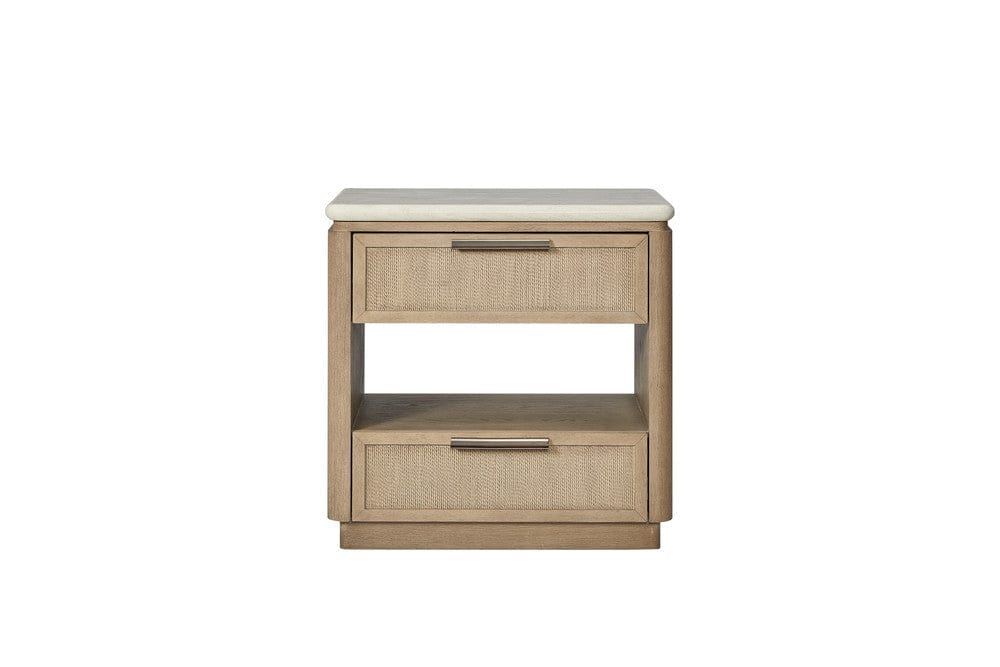 I Home Furnishings - Elements Two Drawer Nightstand with Rope Fronts - 3262-121 view 2