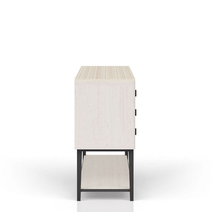 I Home Furnishings - Elements  Vanilla Server W/ Metal Base - 3062-525 view 3