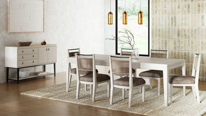 I Home Furnishings - Elements  Vanilla Server W/ Metal Base - 3062-525 view 9