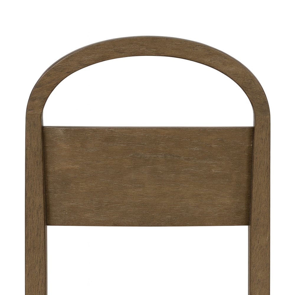 I Home Furnishings - Elements  Wood Arch Back Chair - Cocoa - 3162-511 view 3