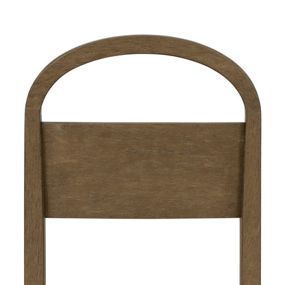 I Home Furnishings - Elements  Wood Arch Back Chair - Cocoa - 3162-511 view 3