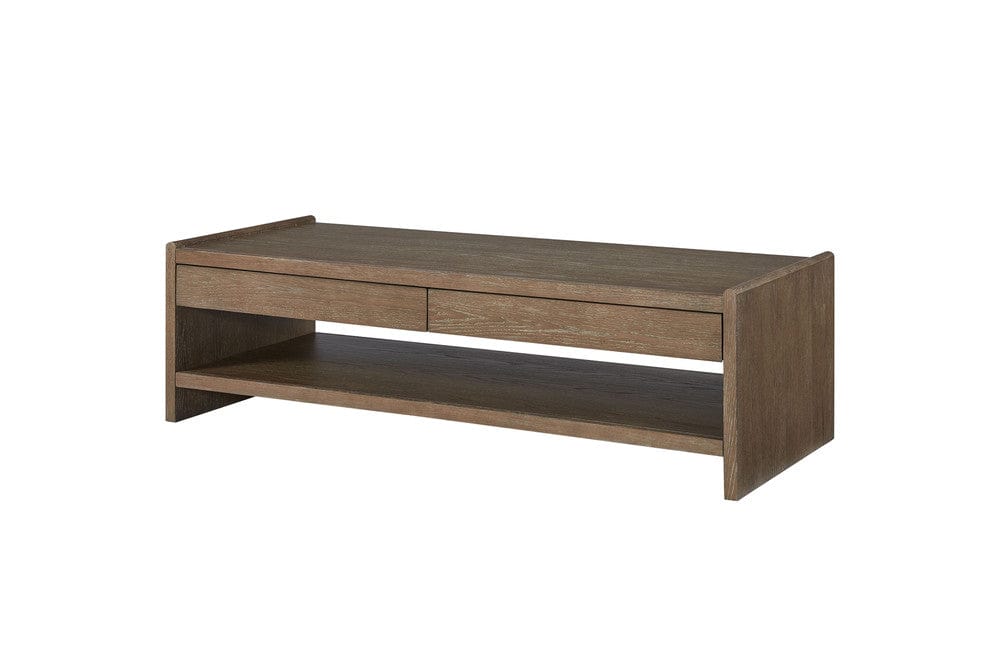 I Home Furnishings - Elements Wood Top 2-Drawer Cocktail Table - 3162-010 view 1