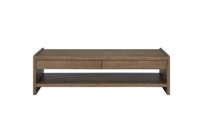 I Home Furnishings - Elements Wood Top 2-Drawer Cocktail Table - 3162-010 view 4