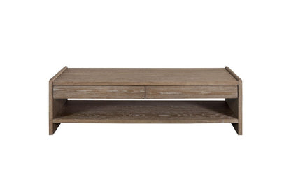 I Home Furnishings - Elements Wood Top 2-Drawer Cocktail Table - 3162-010 view 5